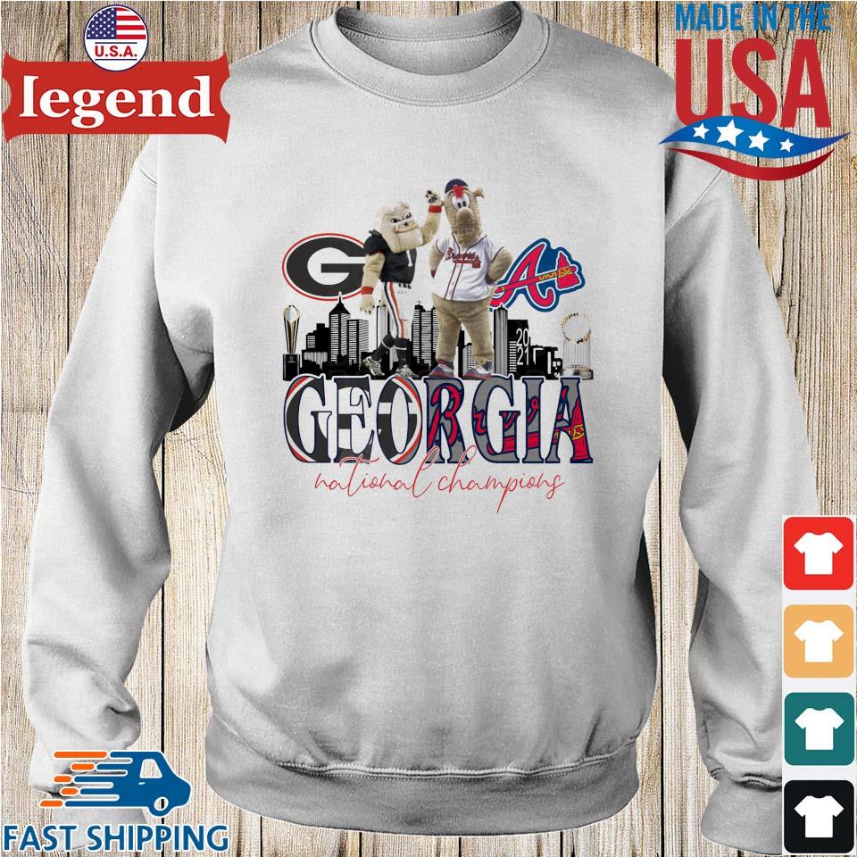 Georgia National Champion Georgia Bulldogs vs Atlanta Braves shirt, hoodie,  sweater, long sleeve and tank top