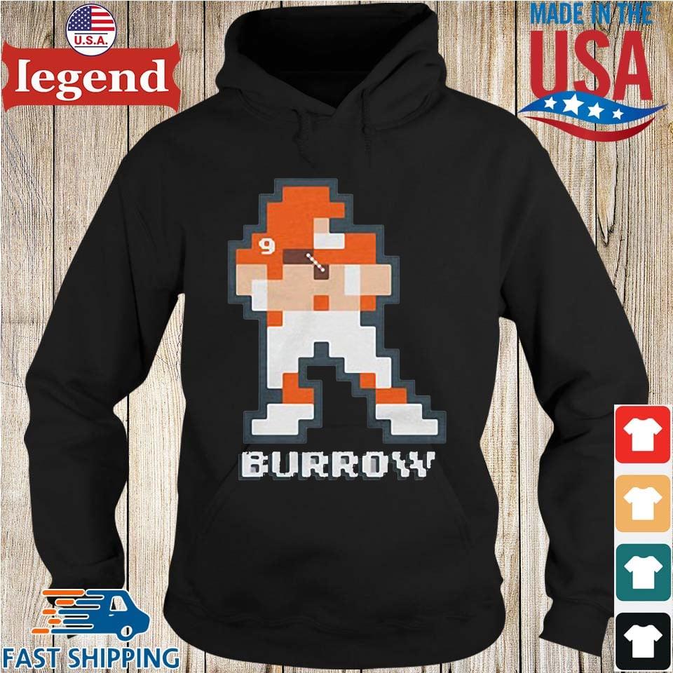 Joe Burrow 8-Bit Shirt,Sweater, Hoodie, And Long Sleeved, Ladies, Tank Top