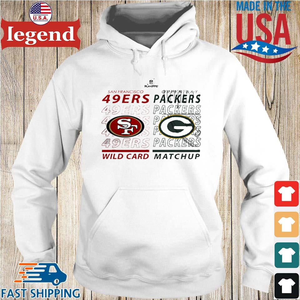 San Francisco 49ers Vs Green Bay Packers 2022 NFL Wild Card Matchup T-Shirt  - REVER LAVIE