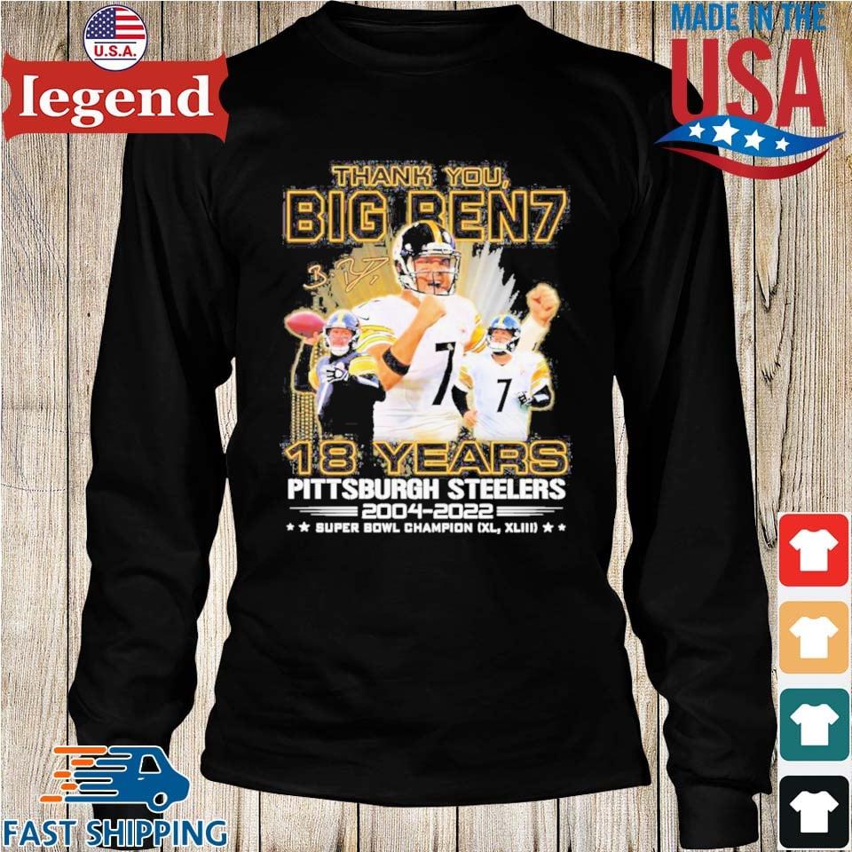 Thank You 7 Big Ben Roethlisberger Pittsburgh Steelers NFL Unisex