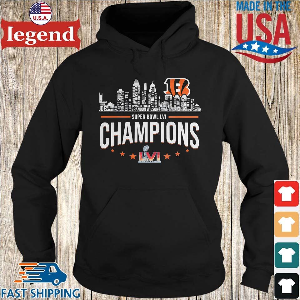 Official cincinnati Bengals Champions Super Bowl Lvi 2022 T-Shirt, hoodie,  sweater, long sleeve and tank top