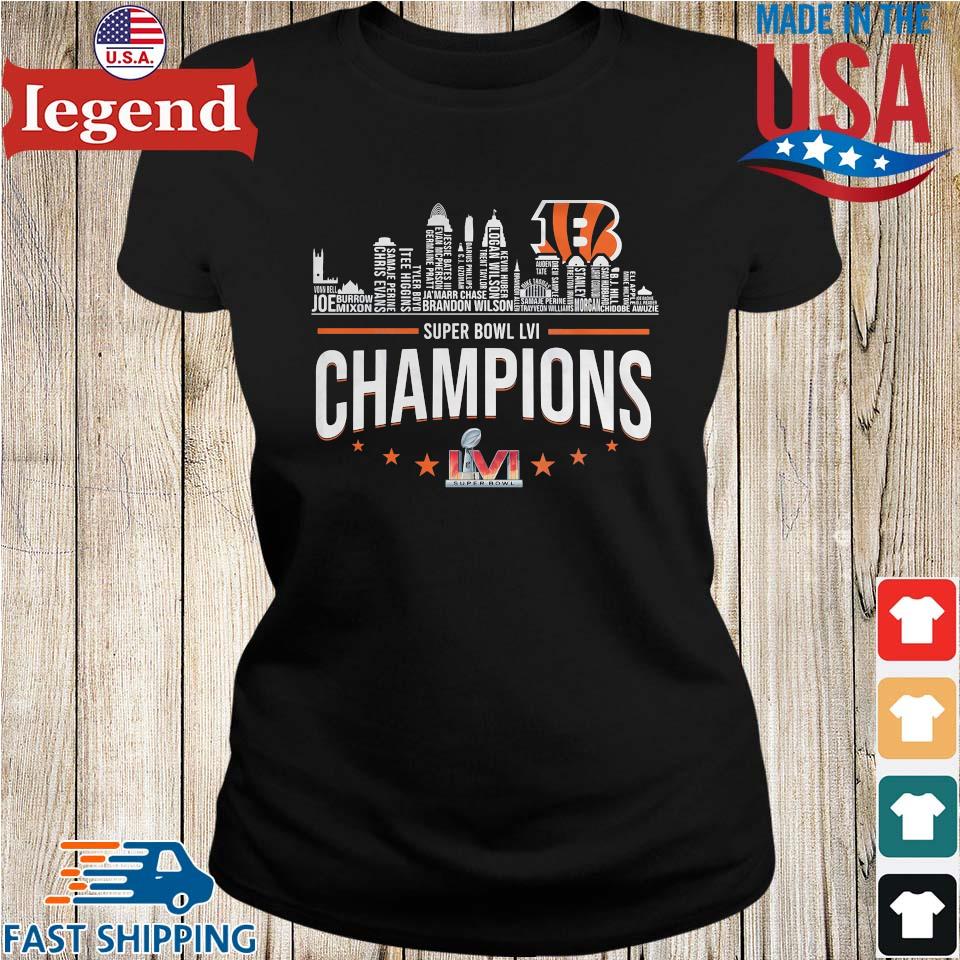 Cincinnati bengals champions lvi super bowl shirt - Trend T Shirt