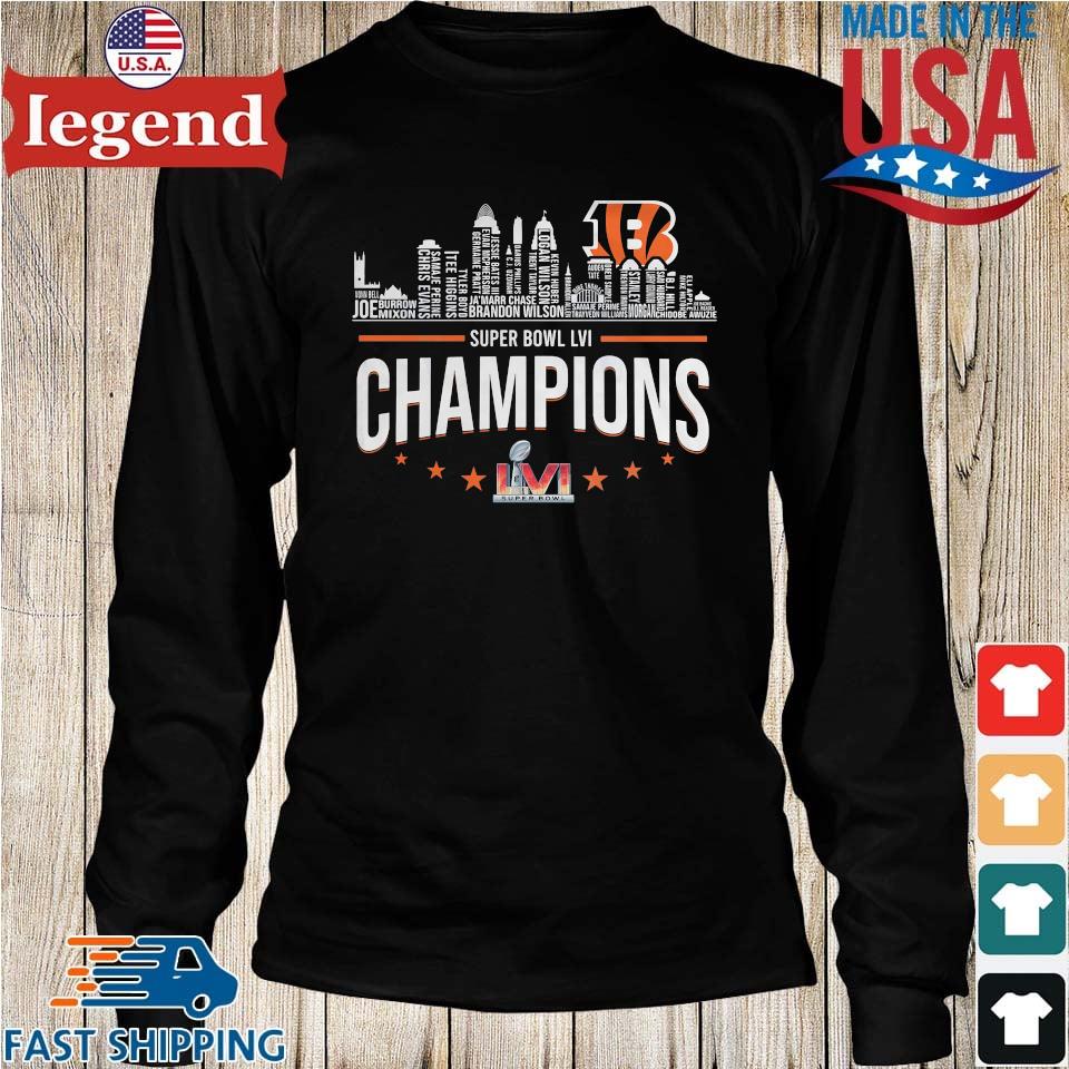 Official cincinnati Bengals Champions Super Bowl Lvi 2022 T-Shirt, hoodie,  sweater, long sleeve and tank top