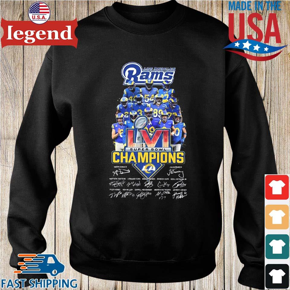 Official lA Rams Super Bowl LVI Champions T-shirt, hoodie, sweater, long  sleeve and tank top