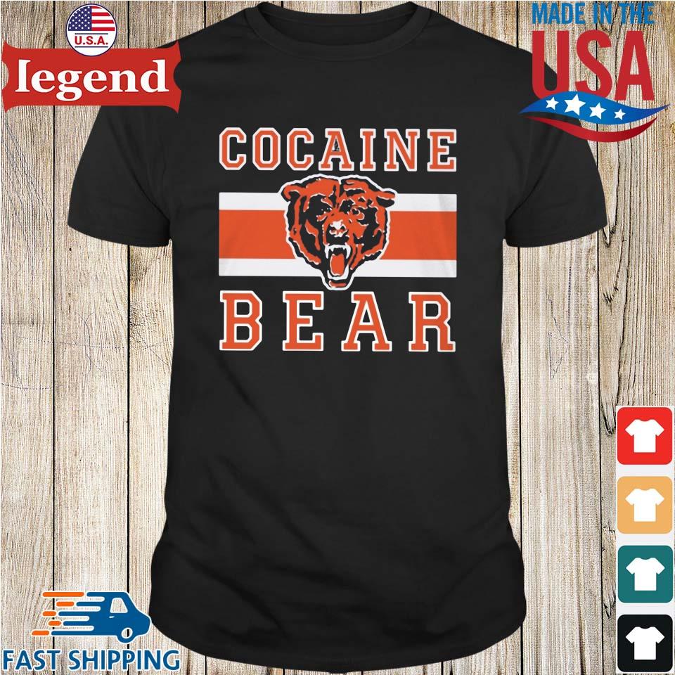 Chicago Bears cocaine Bear shirt,Sweater, Hoodie, And Long Sleeved, Ladies,  Tank Top
