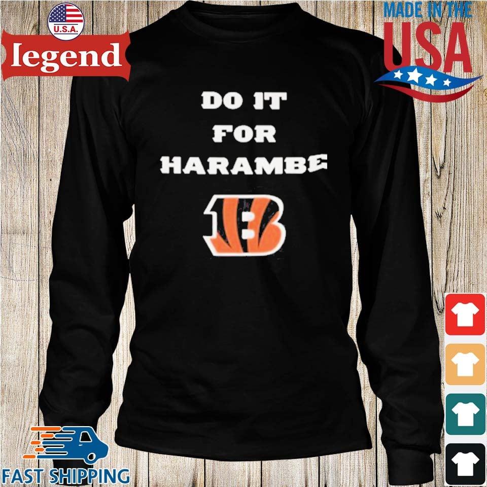 Official Do it for harambe bengals want to wins for harambe shirt, hoodie,  sweater, long sleeve and tank top