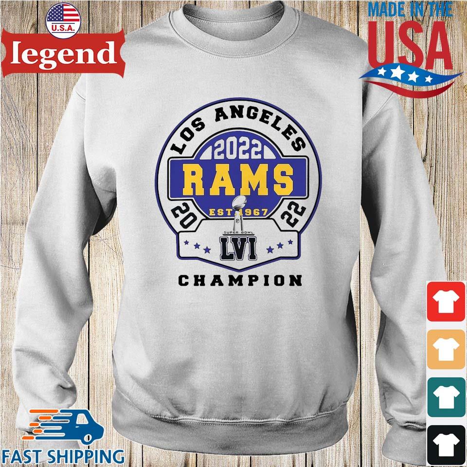 Los Angeles Rams 2022 super bowl Champions shirt, hoodie, sweater and  v-neck t-shirt