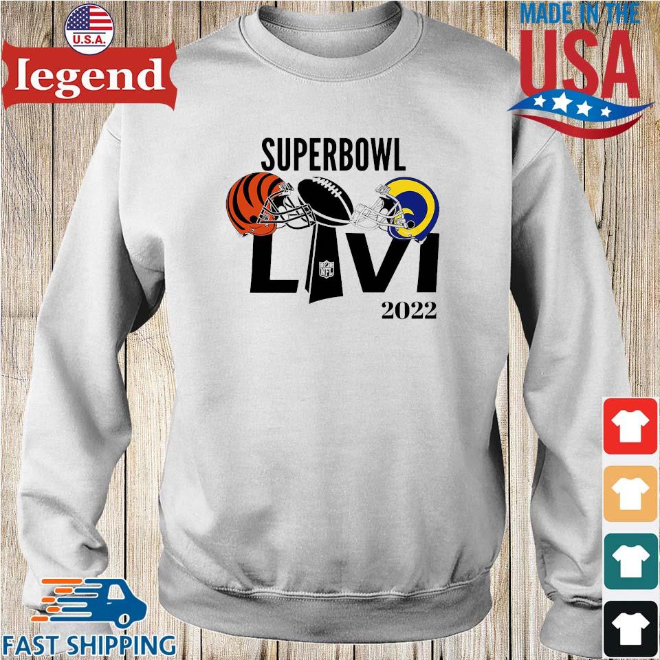 Cincinnati Bengals Vs Los Angeles Rams LVI NFL Super Bowl 2022 Shirt,Sweater,  Hoodie, And Long Sleeved, Ladies, Tank Top