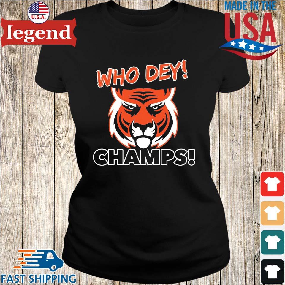 Who dey champs cincinnati bengals shirt, hoodie, sweater, long sleeve and  tank top