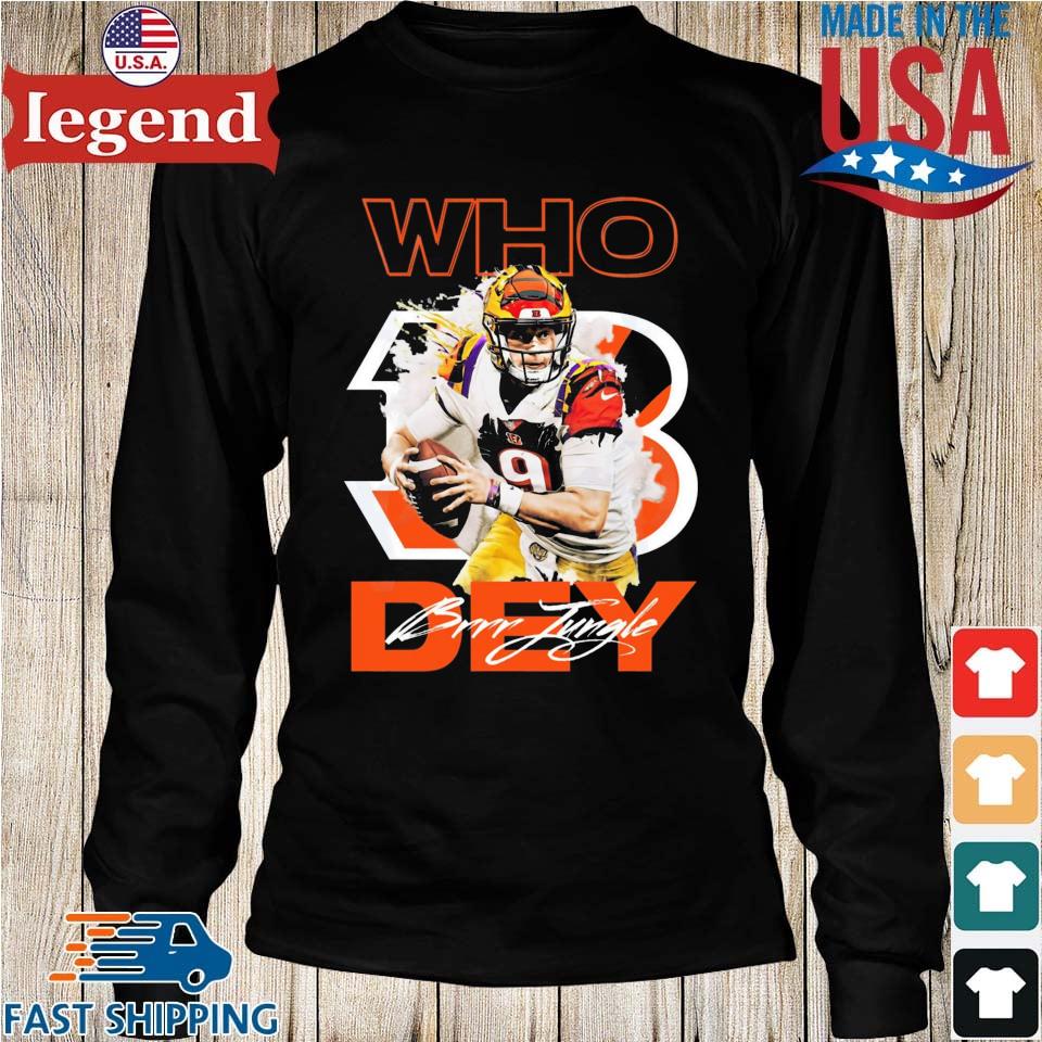 Burrow Who Dey Joe Cincinnati Bengals Shirt