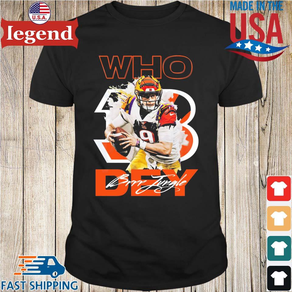 Who Dey Joe Burrow Cincinnati Bengals 9 T-Shirt,Sweater, Hoodie