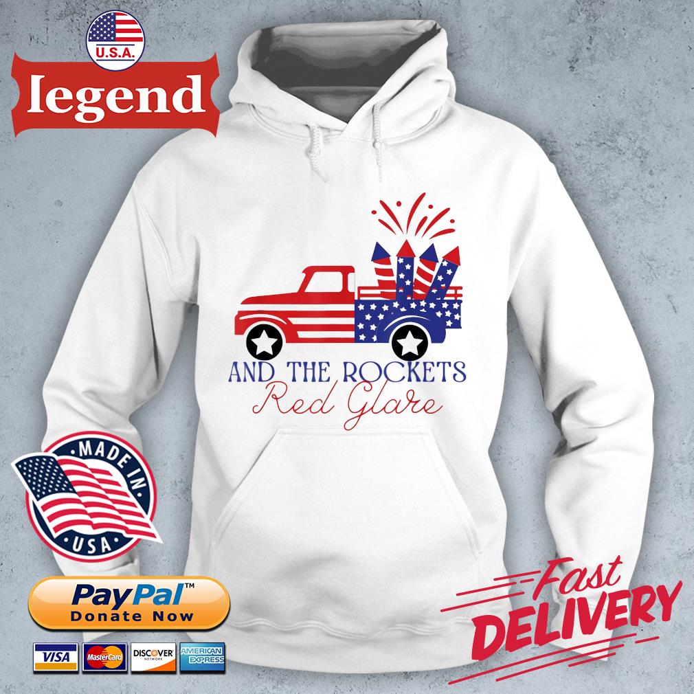 4th Of July And The Rockets Red Glare American Flag Shirt,Sweater, Hoodie,  And Long Sleeved, Ladies, Tank Top