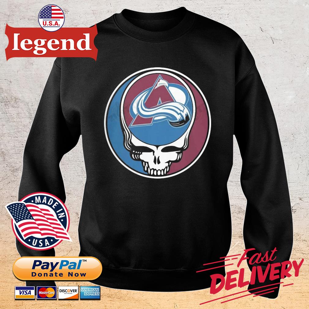 Official Colorado Avalanche Grateful Dead Sweatshirt, hoodie, sweater, long  sleeve and tank top