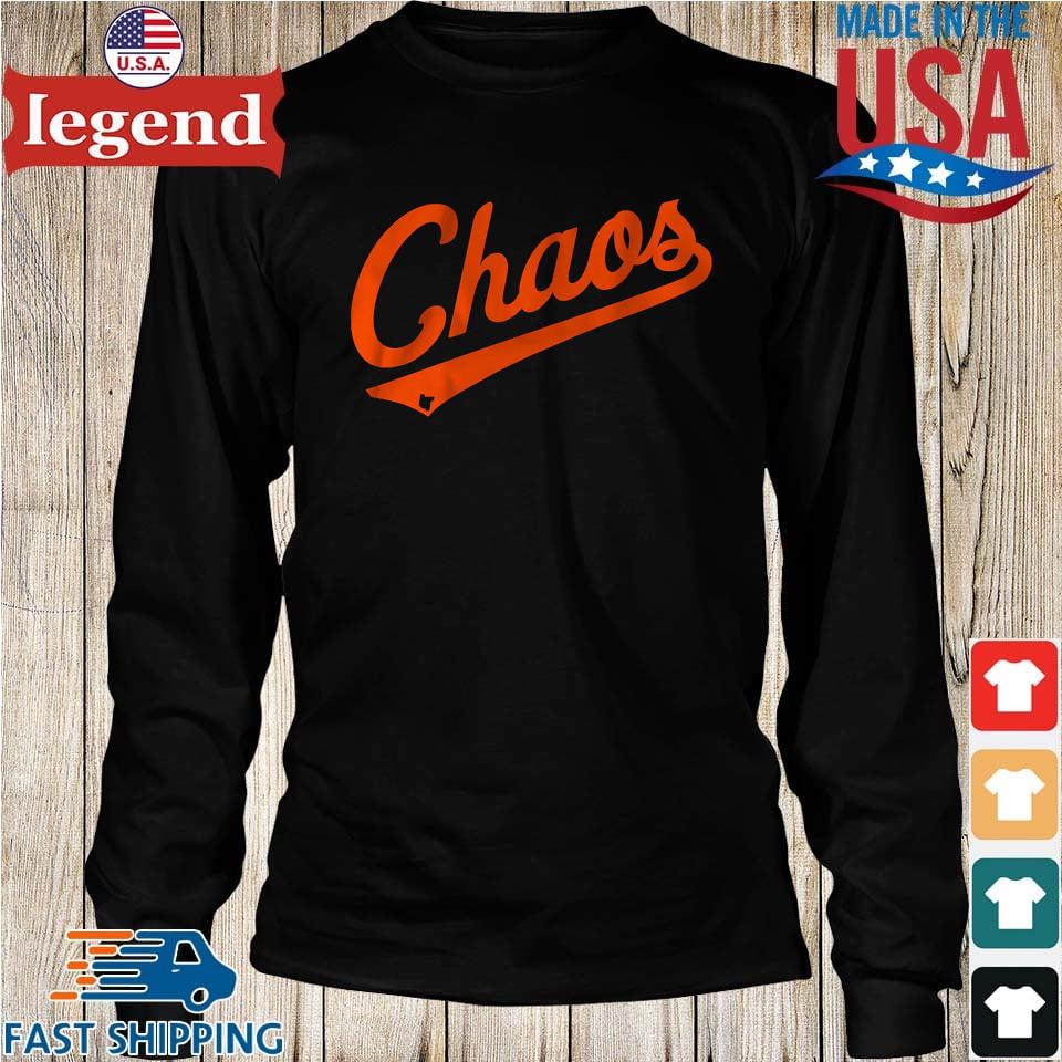 Baltimore Orioles baseball Chaos comin' logo T-shirt, hoodie