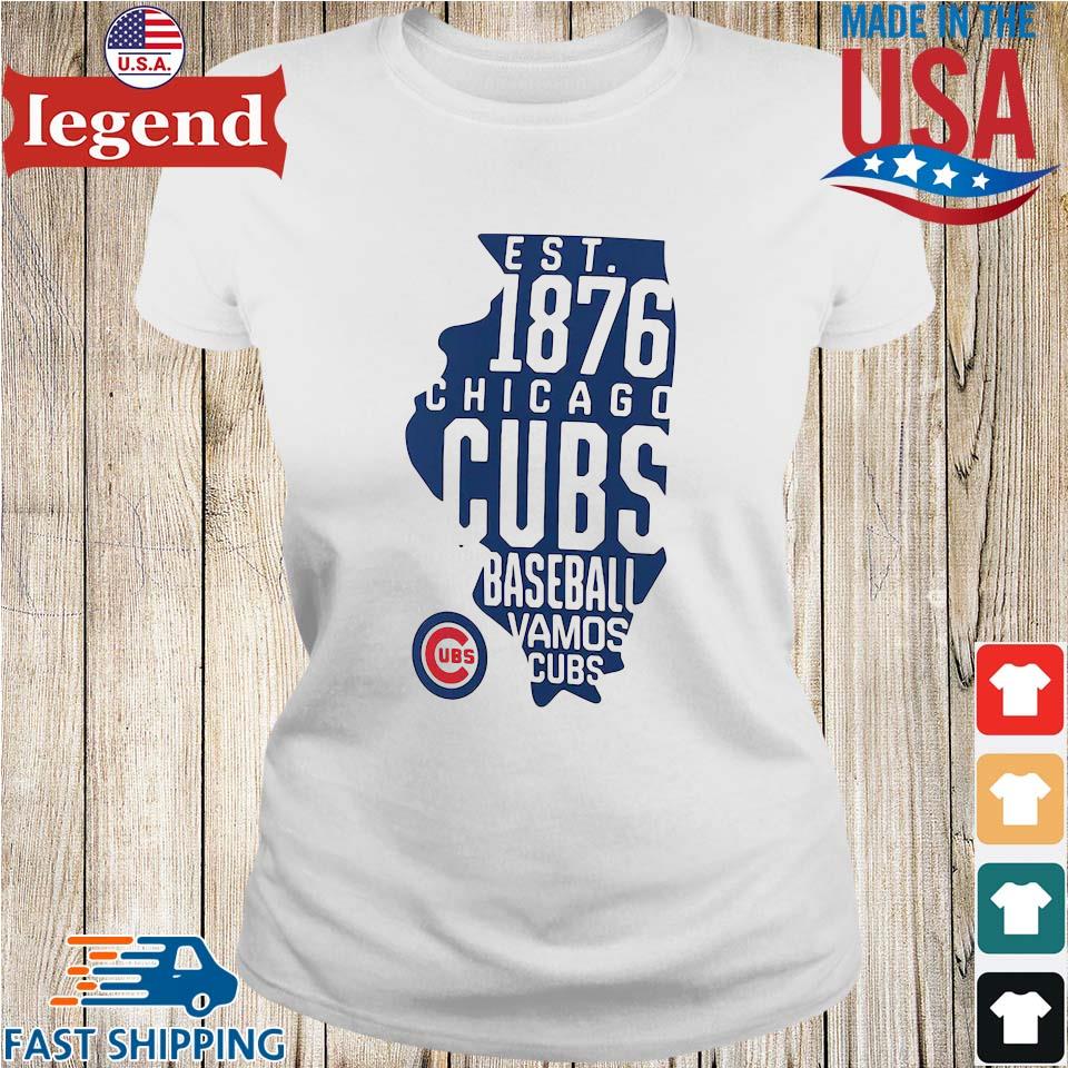 Chicago Cubs Baseball Vamos Cubs Est 1876 Map Shirt,Sweater