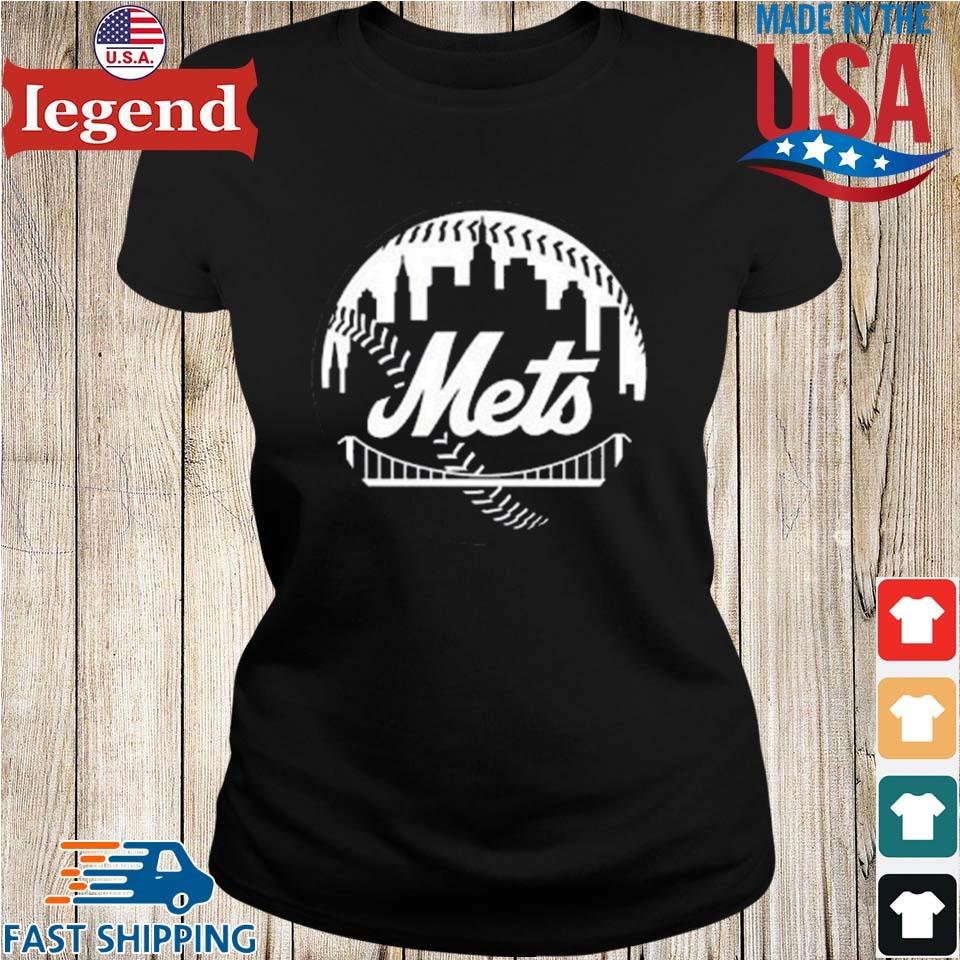 MLB New York Mets Women's Short Sleeve V-Neck Fashion T-Shirt - S