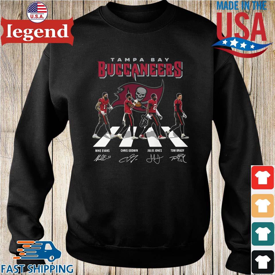 Tampa Bay Buccaneers Abbey Road Mike Evans Chris Godwin Julio Jones Tom Brady  Shirt Sweatshirt, Hoodie