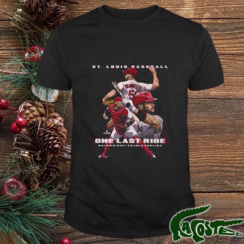 Adam Wainwright Albert Pujols Yadier Molina One Last Ride Tshirt