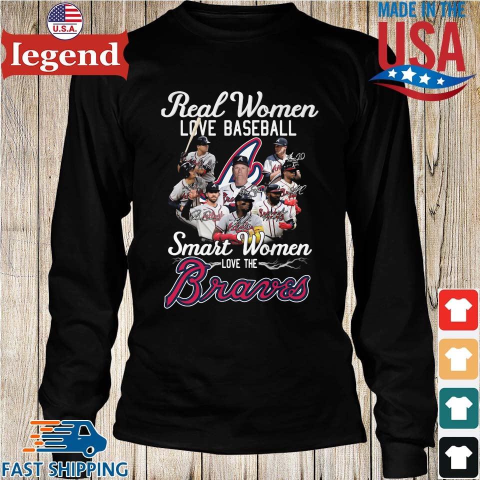 Real women love baseball atlanta braves shirt, hoodie, sweater, long sleeve  and tank top