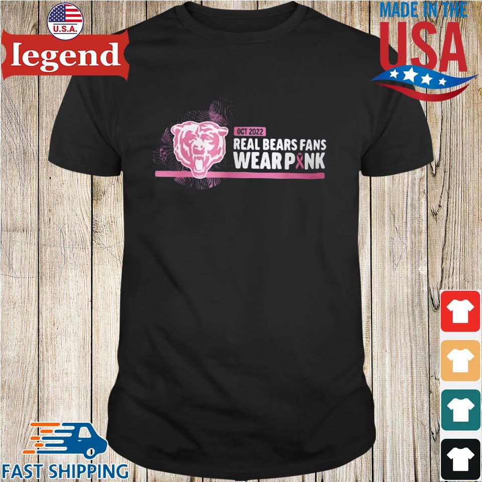 Top real Chicago Bears fans wear pink shirt