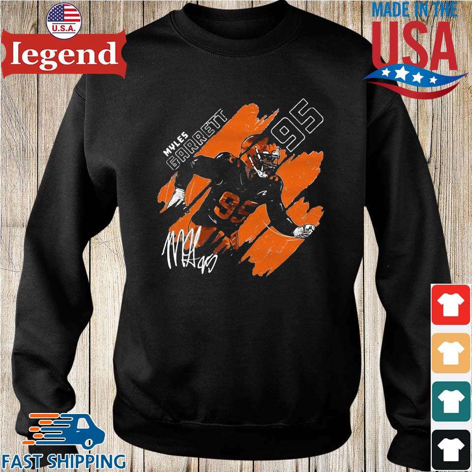 Signature 95 Cleveland browns myles garrett shirt, hoodie, sweater, long  sleeve and tank top