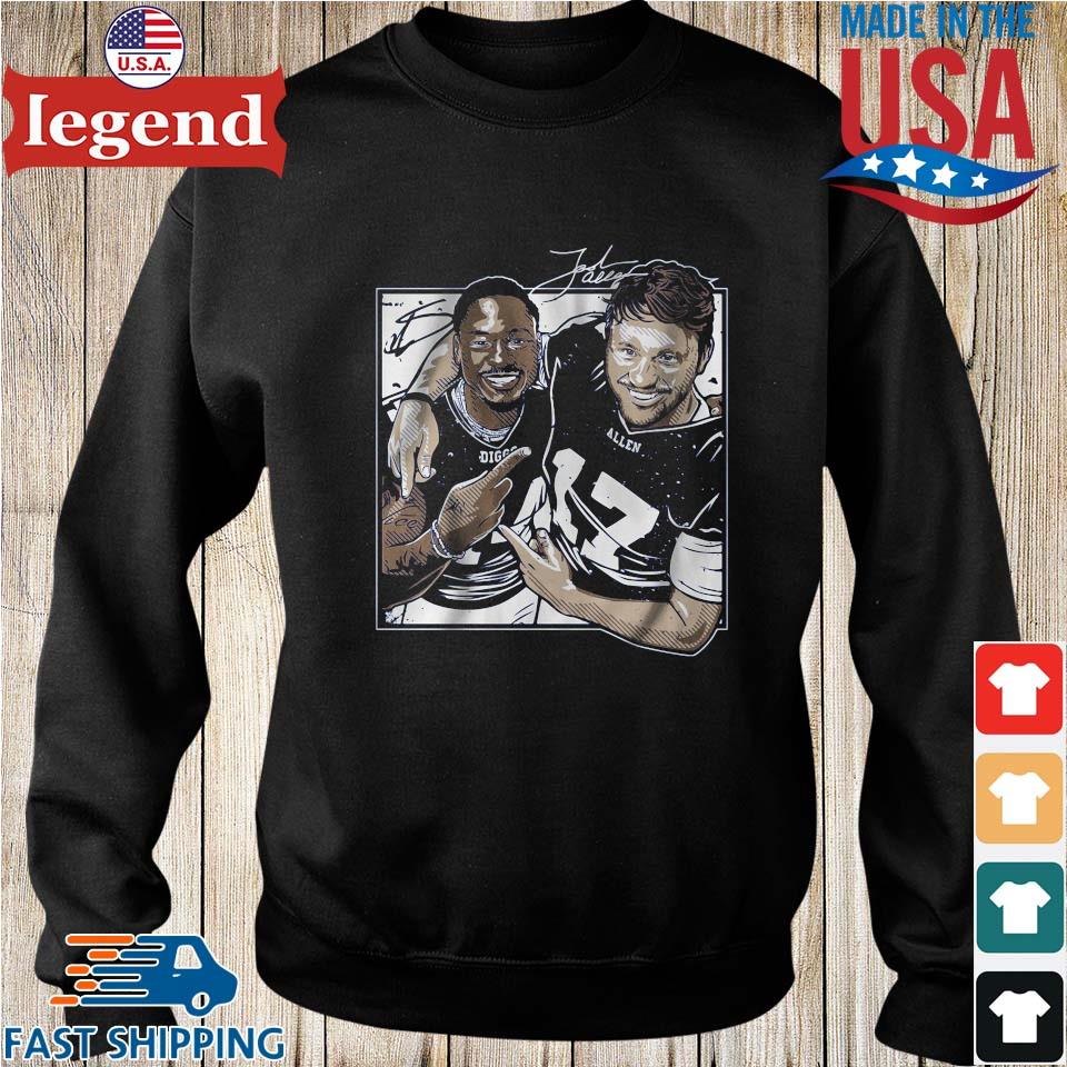 Official buffalo Bills Stefon Diggs and Josh Allen signature together 2022  shirt, hoodie, sweater, long sleeve and tank top