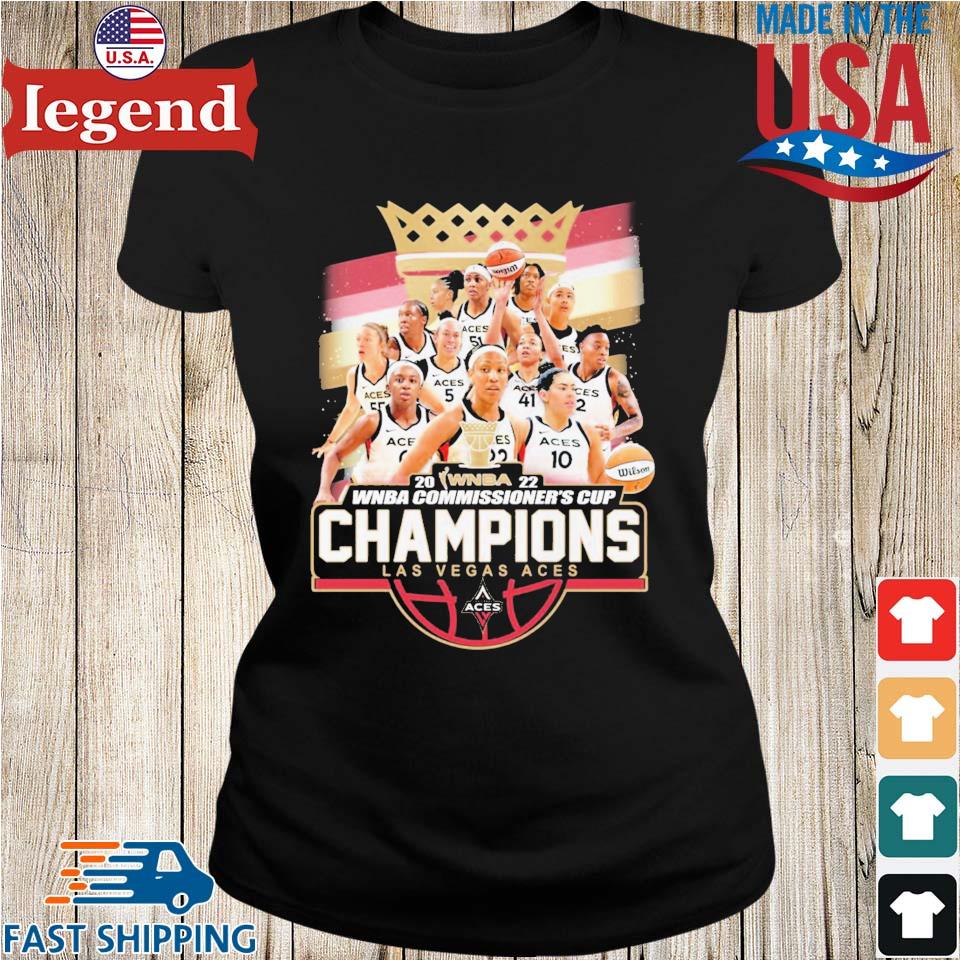 2022 wnba commissioner's cup champions las vegas aces shirt