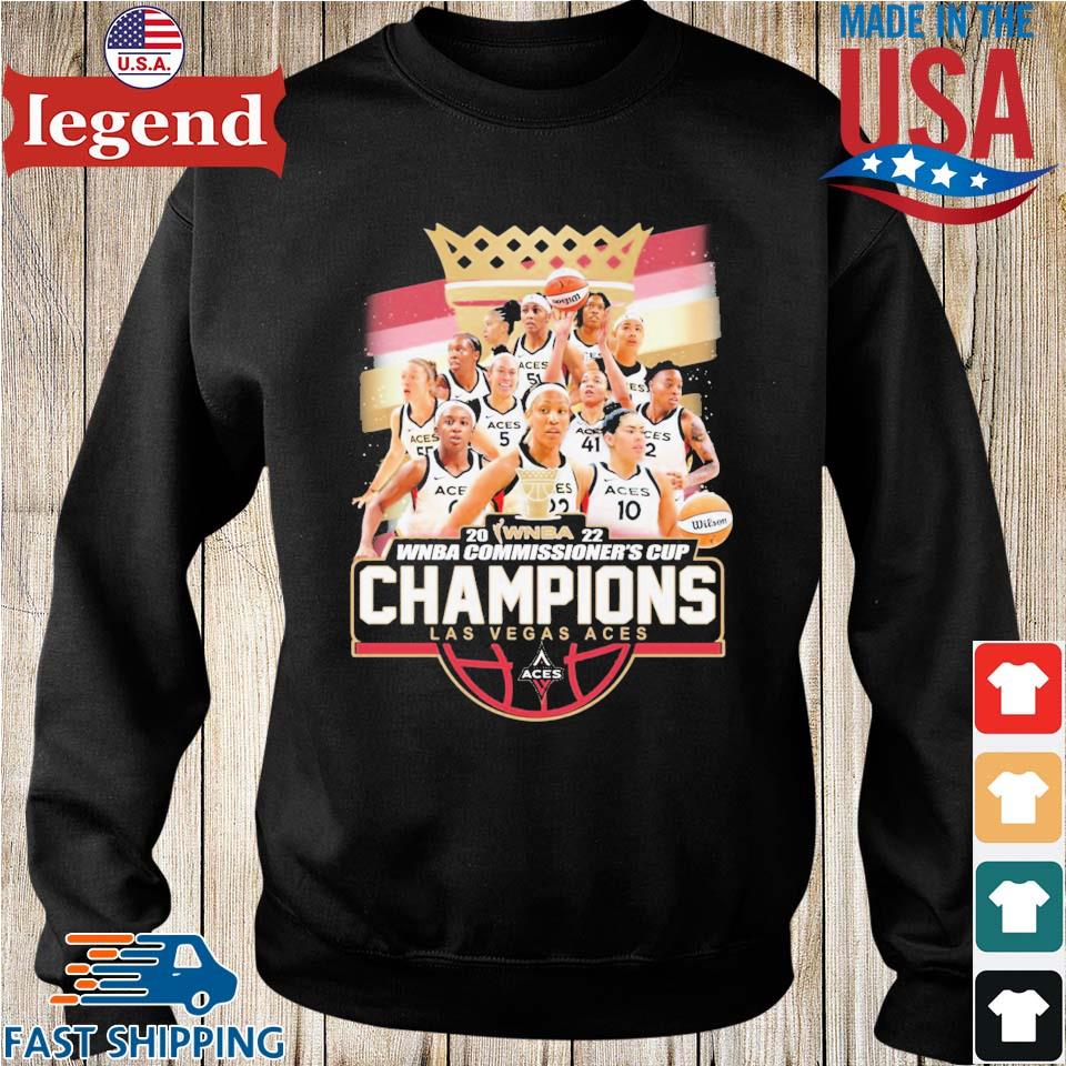 2022 WNBA Commissioner's Cup Champions Las Vegas Aces Team Shirt