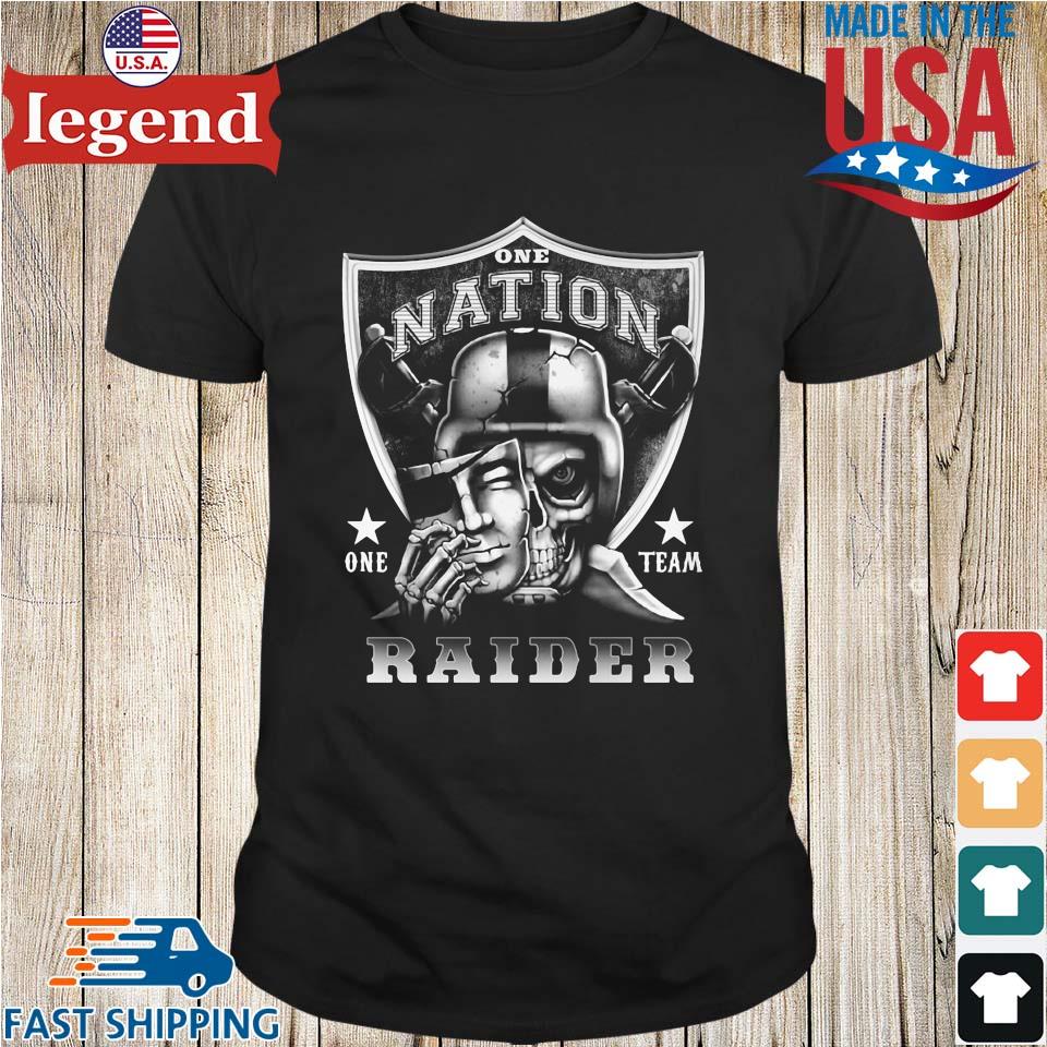 Skull mask las vegas raiders shirt