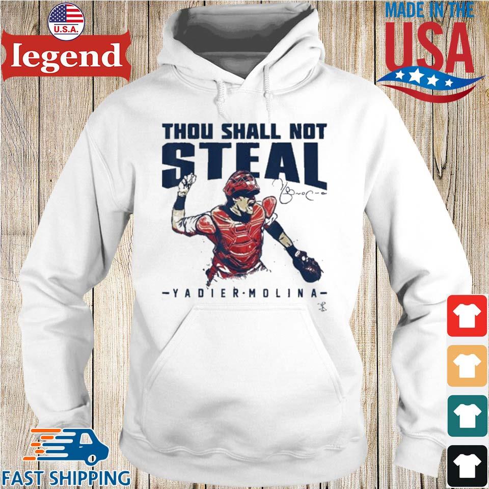 Yadier Molina - Thou Shall Not Steal Unisex Jersey Tee - Designed