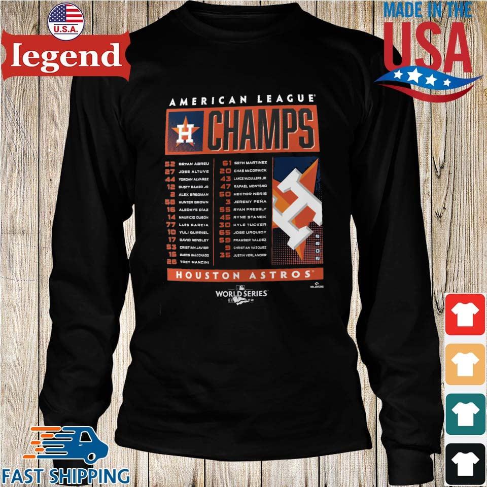 Houston Astros World Series Champions 2022 Trendy Unisex T-shirt Long Sleeve