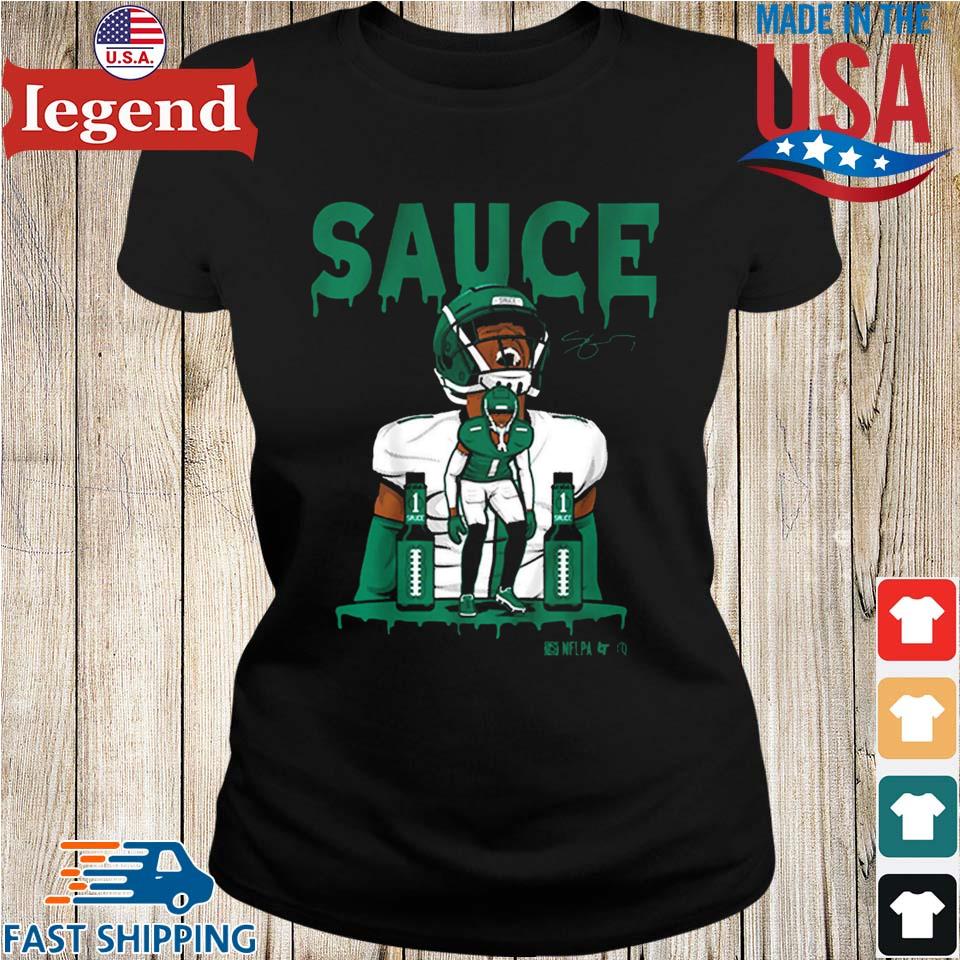 AHMAD SAUCE GARDNER NEW YORK JETS T-SHIRT REGULAR OR DRIP STYLE FREE  SHIPPING |