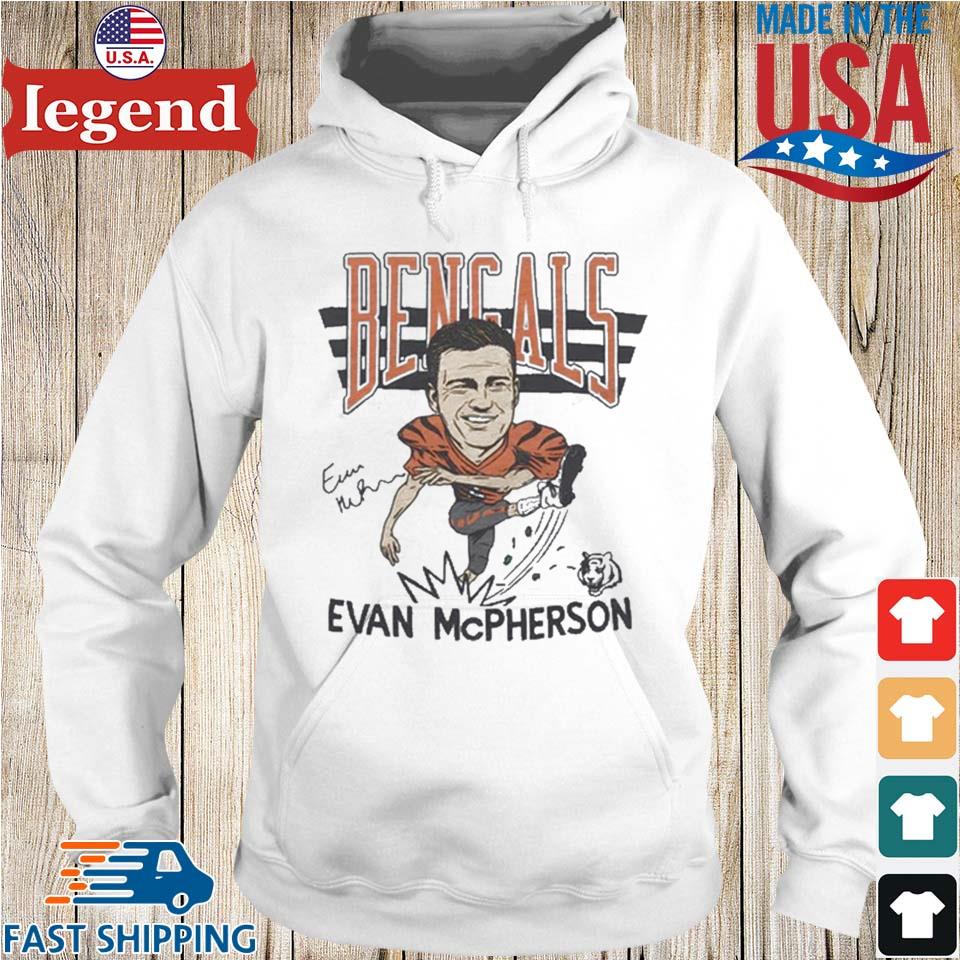 Official Bengals Evan McPherson signature shirt, sweater and hoodie