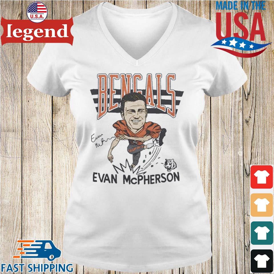 Official Bengals Evan McPherson signature shirt, sweater and hoodie