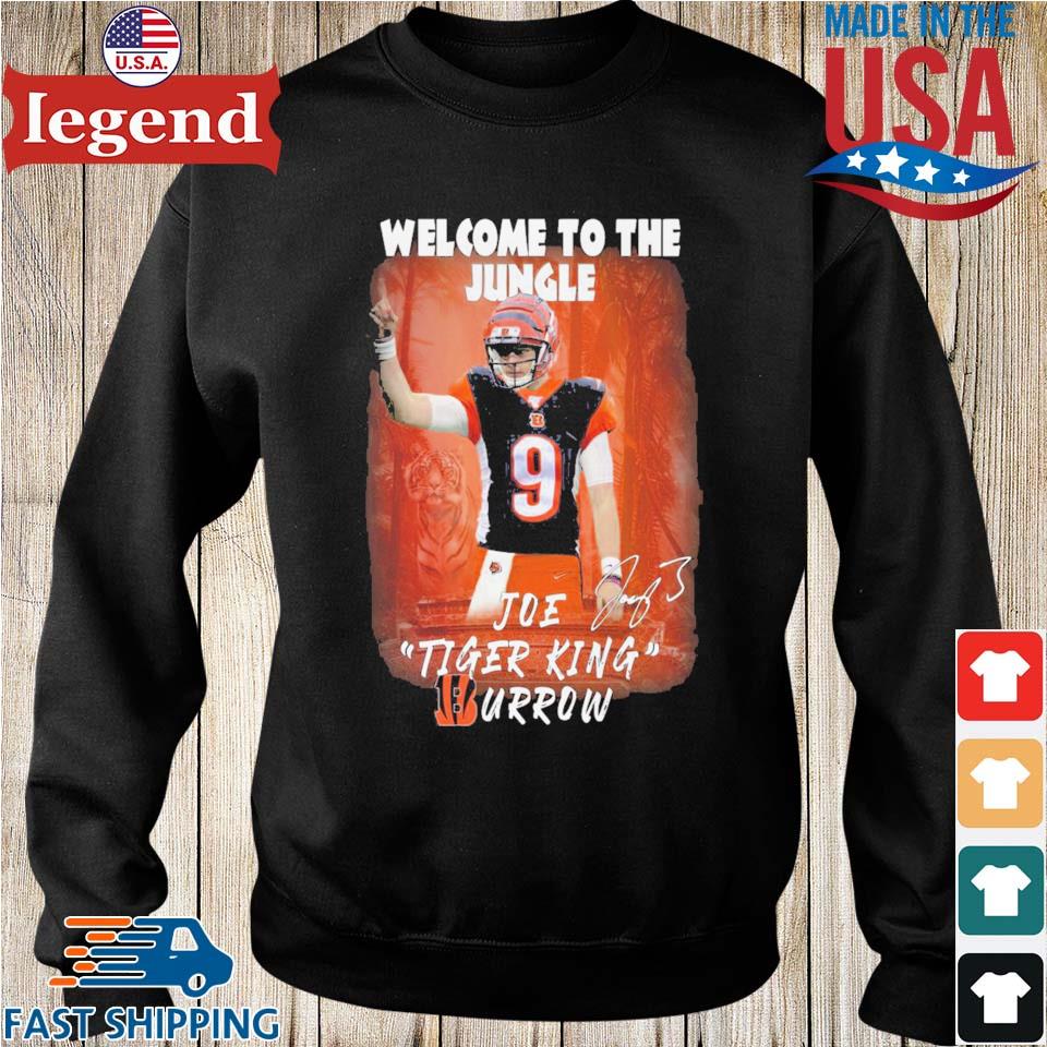 Cincinnati Bengals Joe Burrow take the tiger for a walk shirt, hoodie,  sweatshirt, ladies tee and tank top