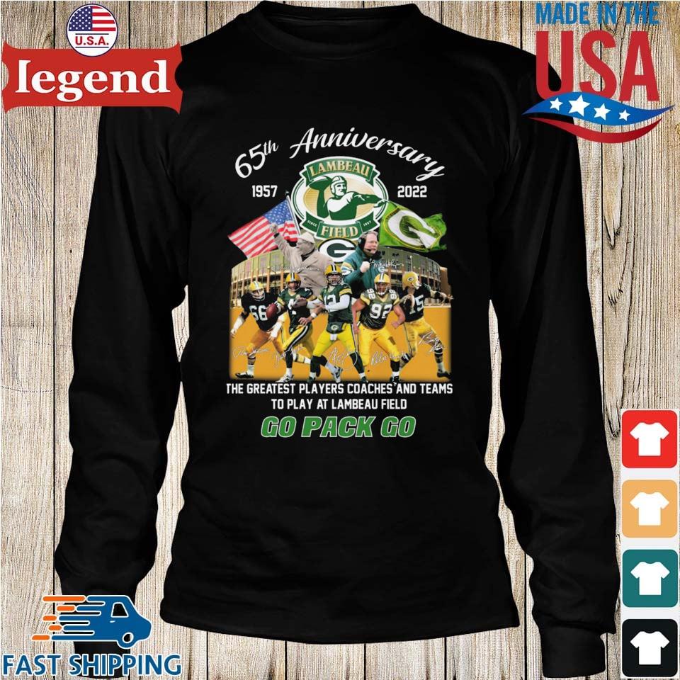 Green Bay Packers 65th anniversary 1957-2022 Lambeau Field Stadium shirt,  hoodie, sweater, long sleeve and tank top