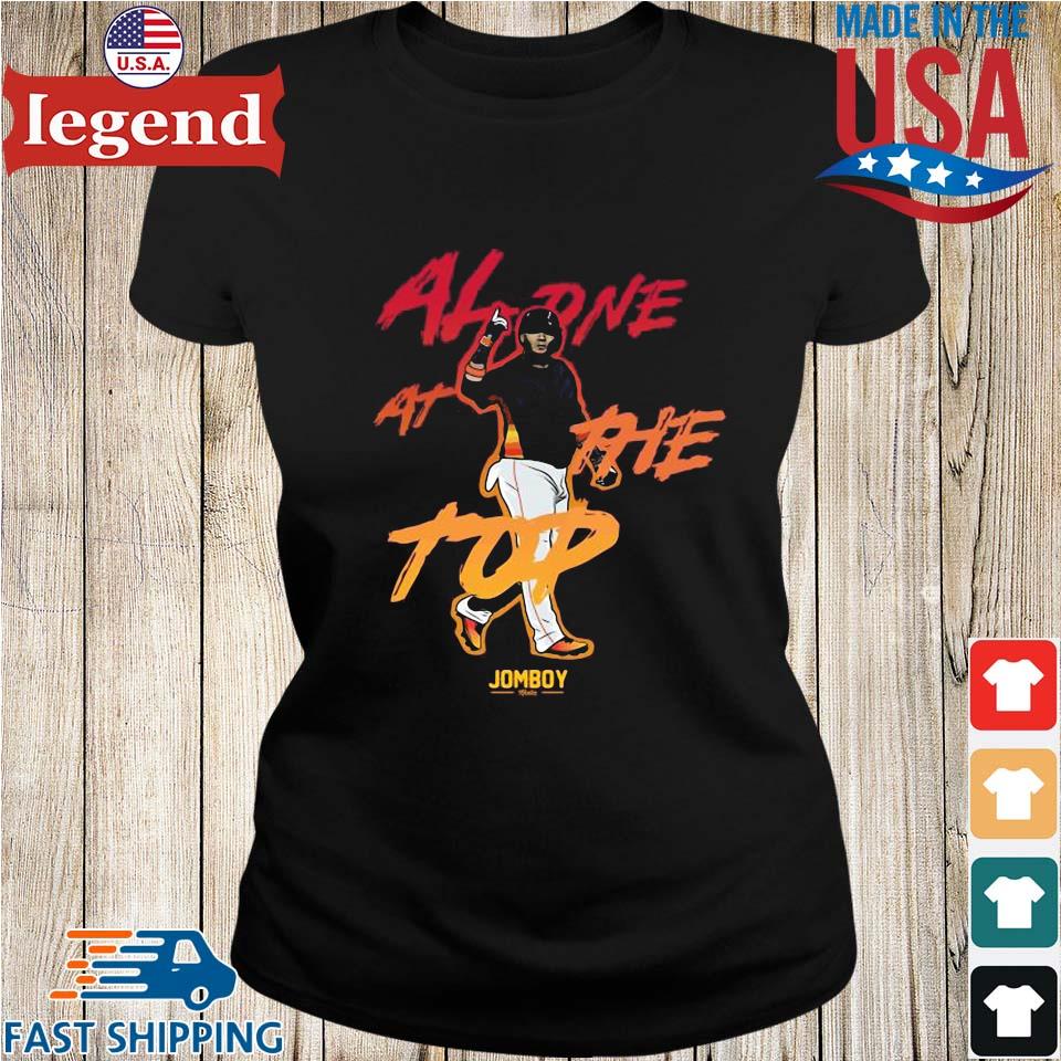 Astros T-Shirt Jeremy Pena Alone At The Top Houston Astros Gift