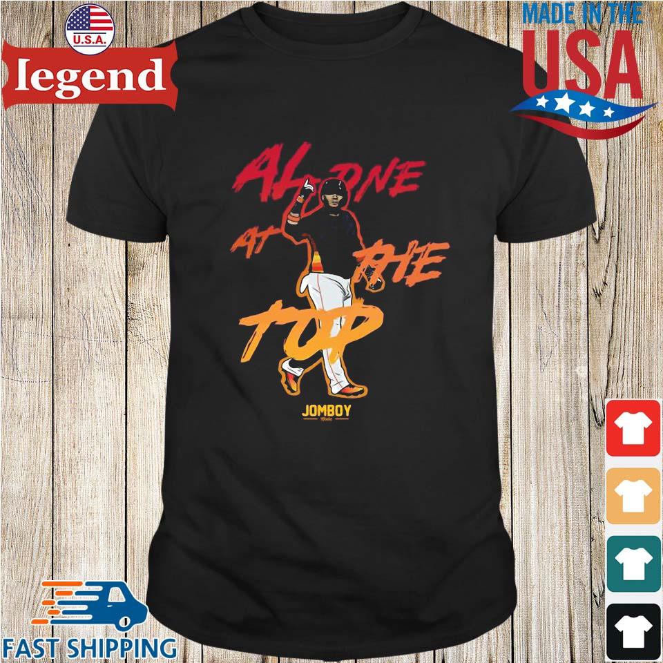 Astros T-Shirt Jeremy Pena Alone At The Top Houston Astros Gift