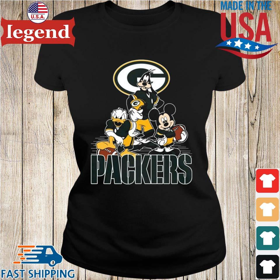 Mickey Mouse Green Bay Packers Shirt