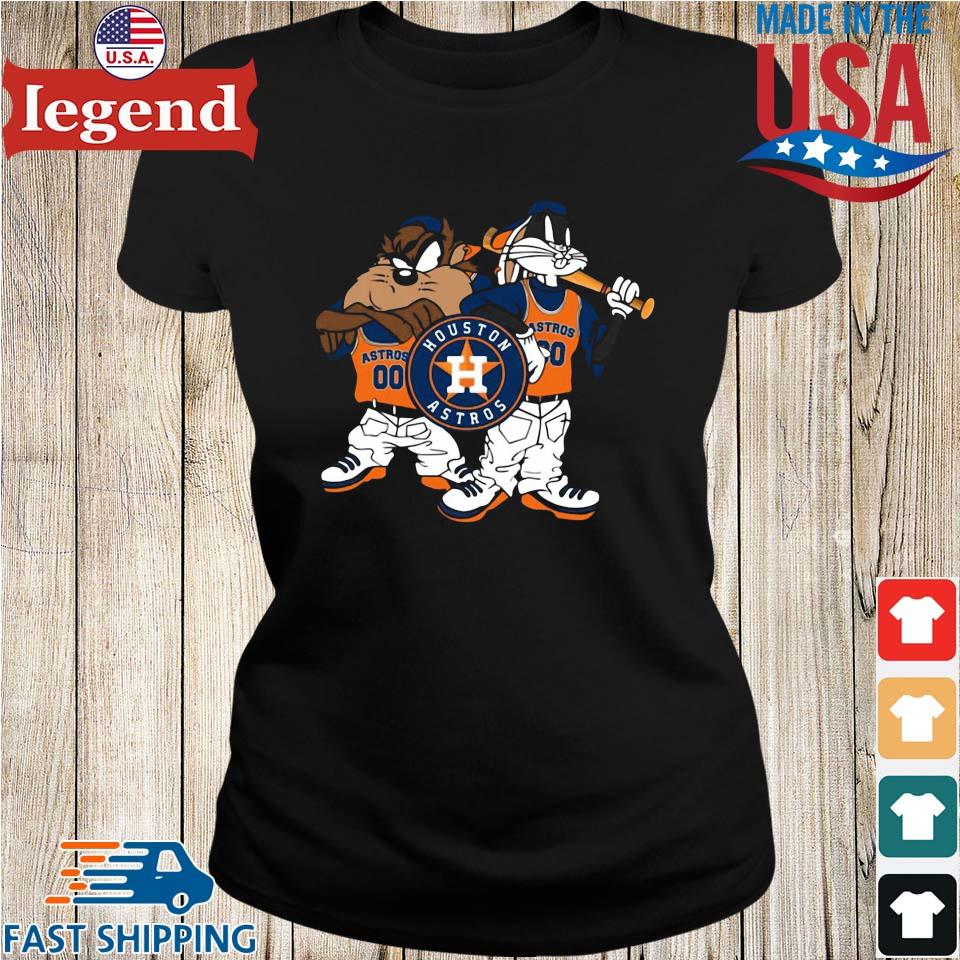 Houston Astros Looney Tunes Taz And Bunny Shirt - High-Quality