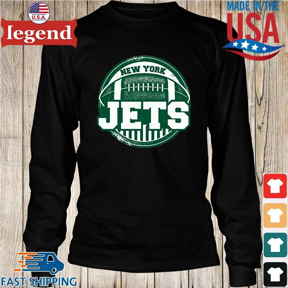 Women's Long-Sleeve Cropped New York Jets Graphic Tee