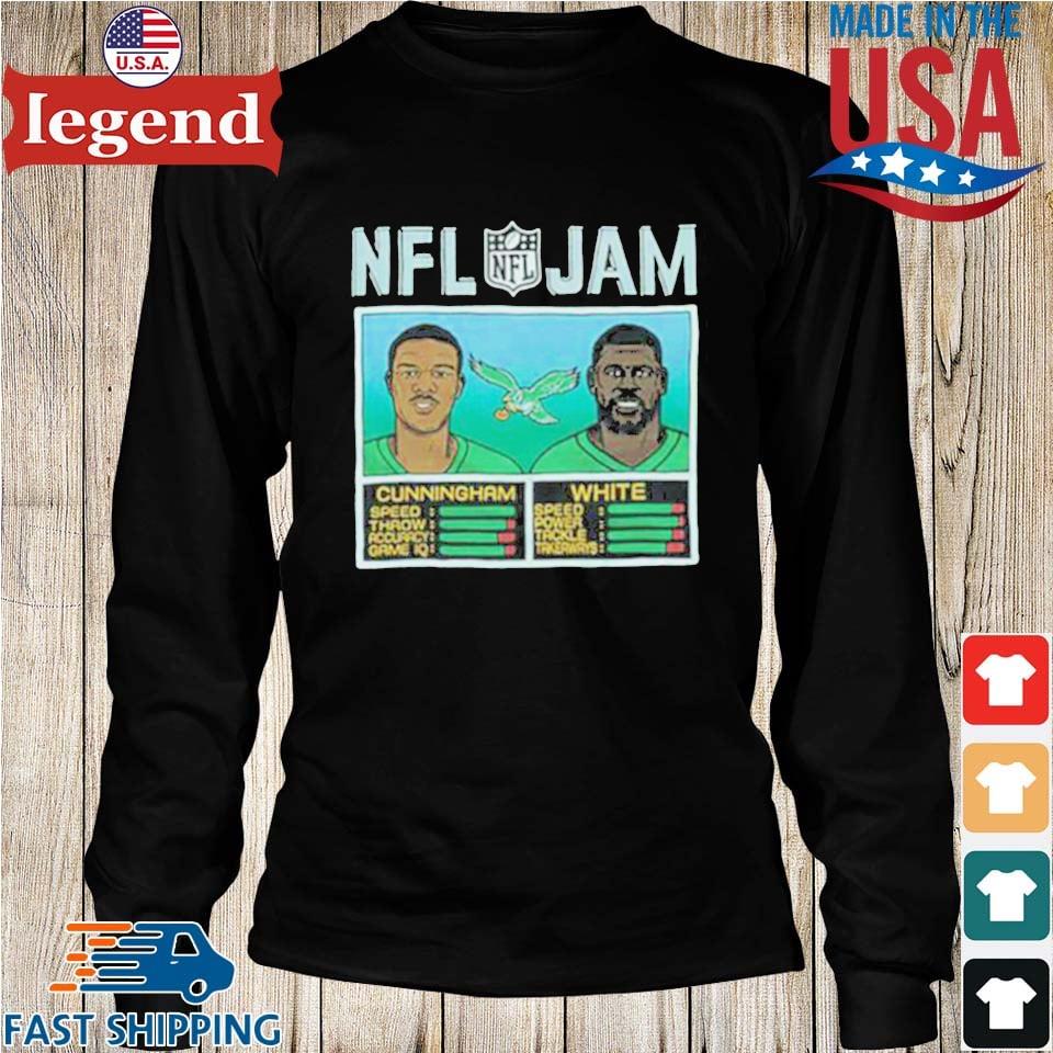 NFL Jam Philadelphia Eagles Randall Cunningham & Reggie White Shirt,  hoodie, sweater, long sleeve and tank top