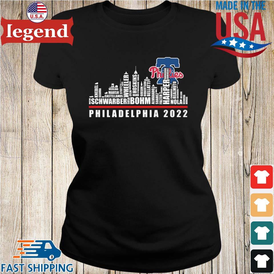 Philadelphia Phillies national league champions 2022 skyline shirt