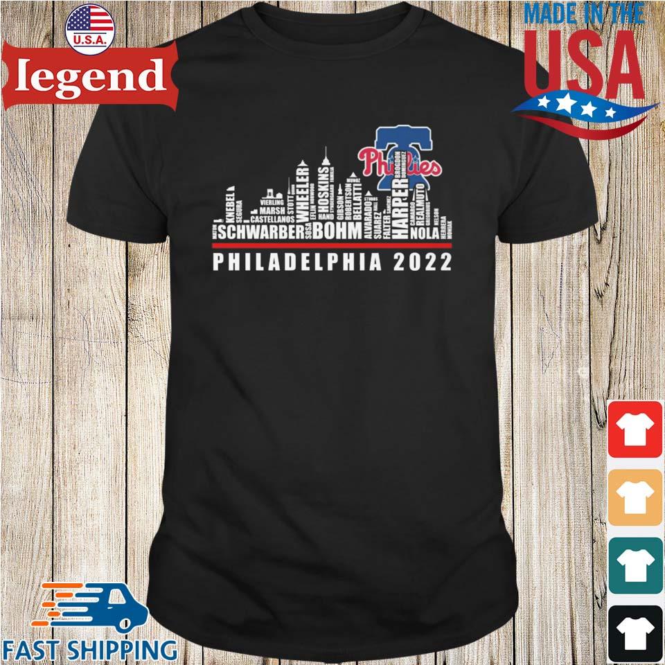 Philadelphia Phillies national league champions 2022 skyline shirt