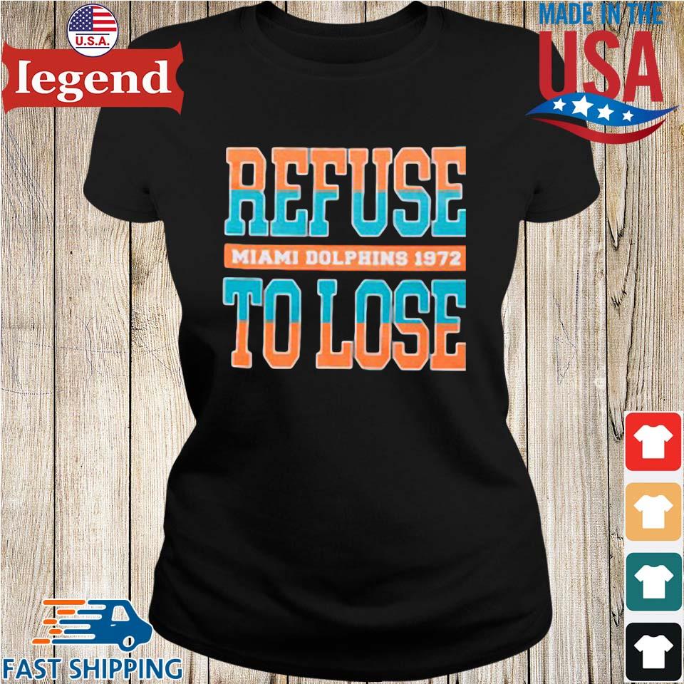 Refuse To Lose Miami Dolphins Black 50th Anniversary X Andrew Long Sleeves  T Shirt,Sweater, Hoodie, And Long Sleeved, Ladies, Tank Top