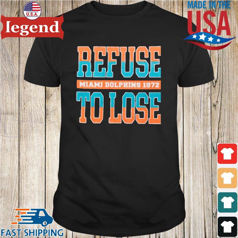 Refuse To Lose Miami Dolphins Black 50th Anniversary X Andrew Youth shirt,  hoodie, sweater, long sleeve and tank top