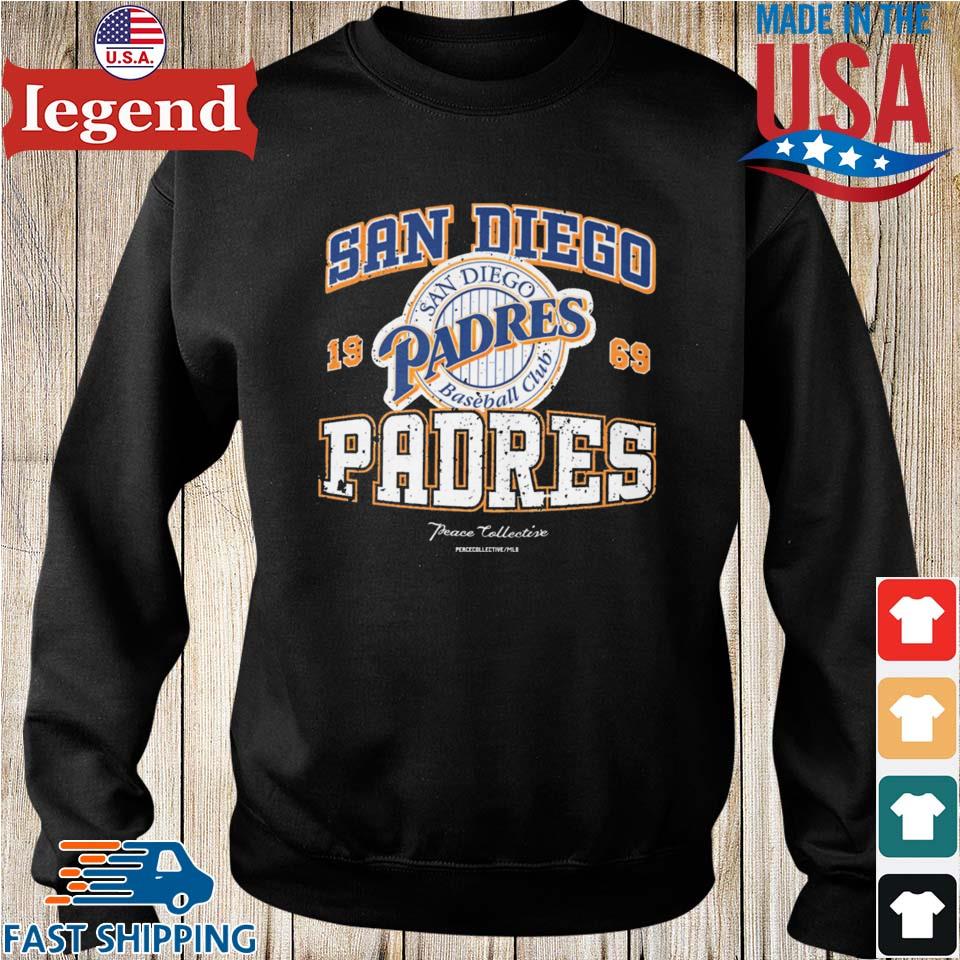 San Diego Padres Baseball Club 1969 Peace Collective Long Sleeve T Shirt,Sweater,  Hoodie, And Long Sleeved, Ladies, Tank Top
