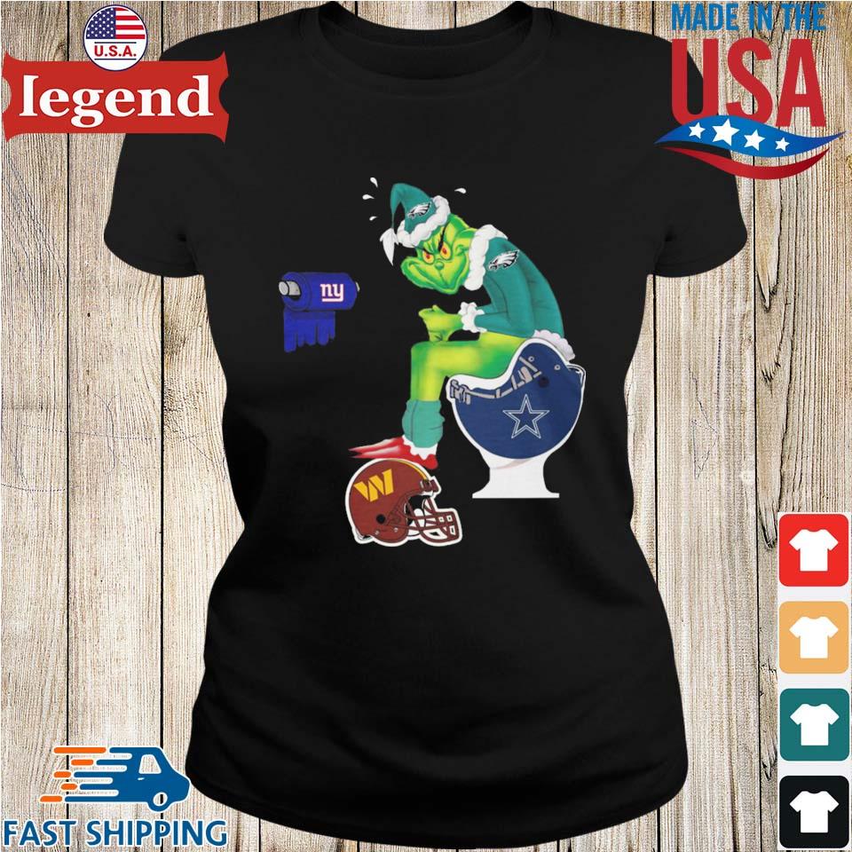 The Grinch Philadelphia Eagles Toilet Paper New York Giants Toilet Dallas  Cowboys Shirt,Sweater, Hoodie, And Long Sleeved, Ladies, Tank Top