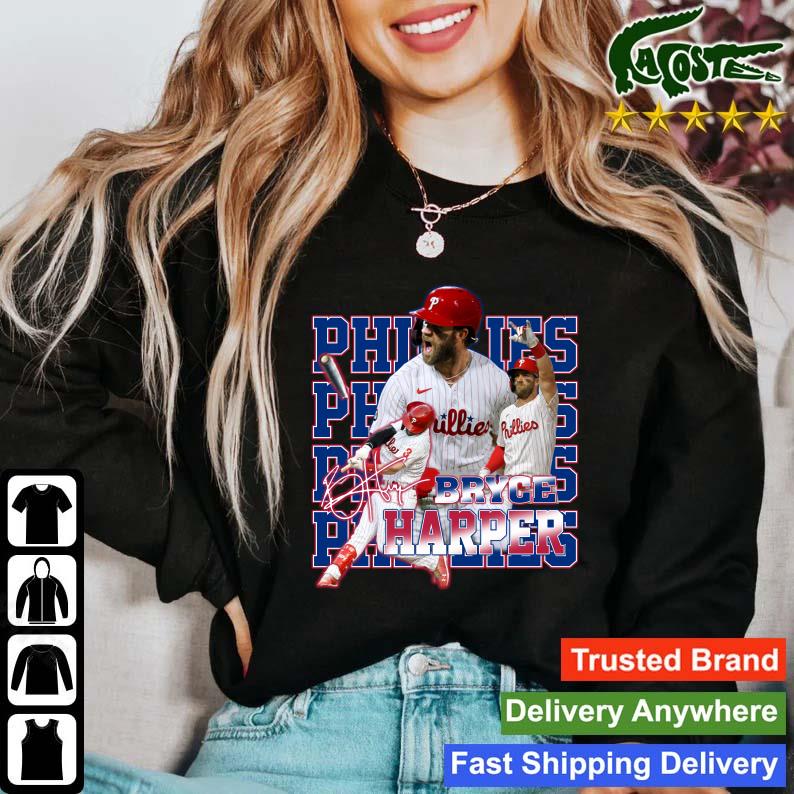 Bryce Harper Phillies Champions Phillies National League Signature  Ornament,Sweater, Hoodie, And Long Sleeved, Ladies, Tank Top