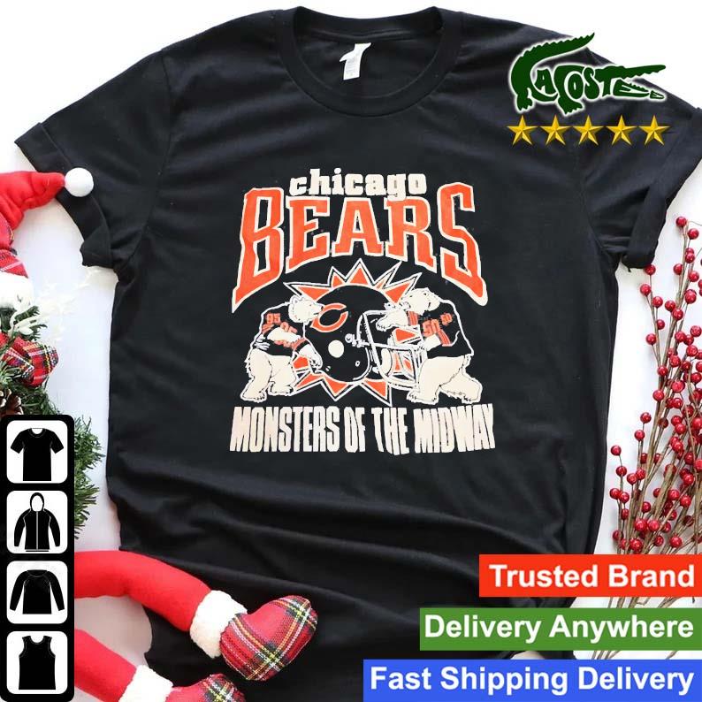 Chicago Bears Monsters Of The Midway Helmet Shirt Sweater Hoodie And Long Sleeved Ladies Tank Top